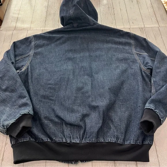 Vintage Carhartt Quilt-Lined Denim Jacket Sz 2XL